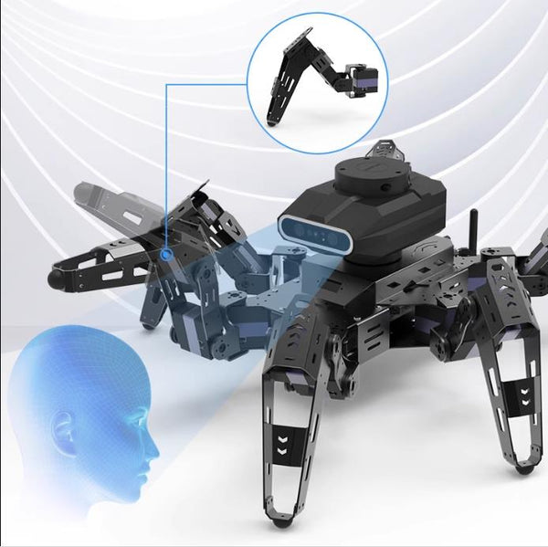 Perfect encounter between ROS and Jetson nano XR phage bionic six-legged hexapod spider robot