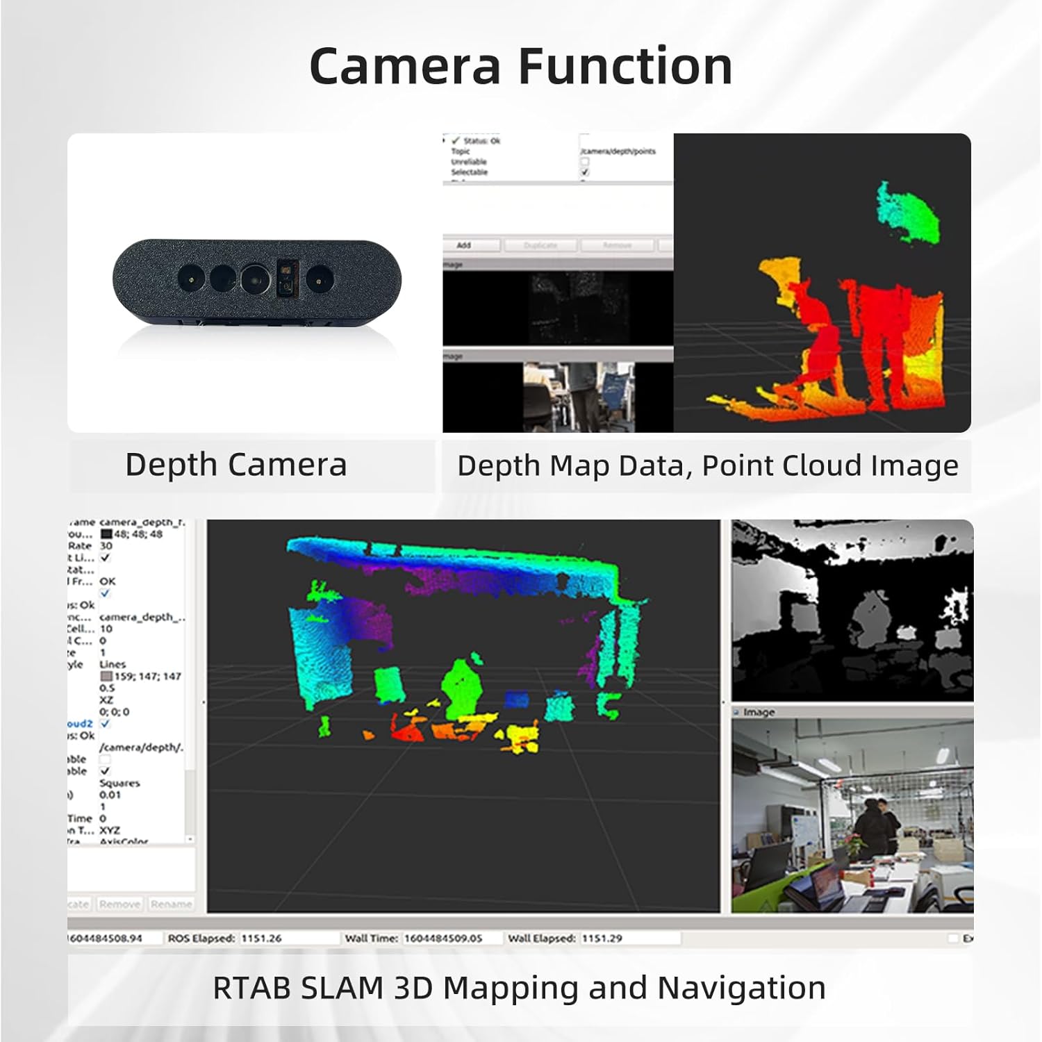 Jetson Nano AI Vision Robot Kit with Lidar ROS2 Mapping Navigation Obstacle Avoidance Tank Car, 7in Touch Screen Depth Camera for Teens Adults Electronics Project(with Jetson Nano 4GB)