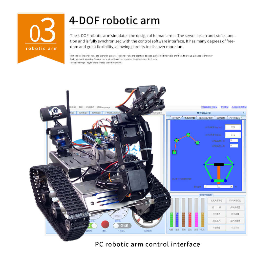 XiaoR GEEK TH robot car compatiable with Arduino Mega 2560