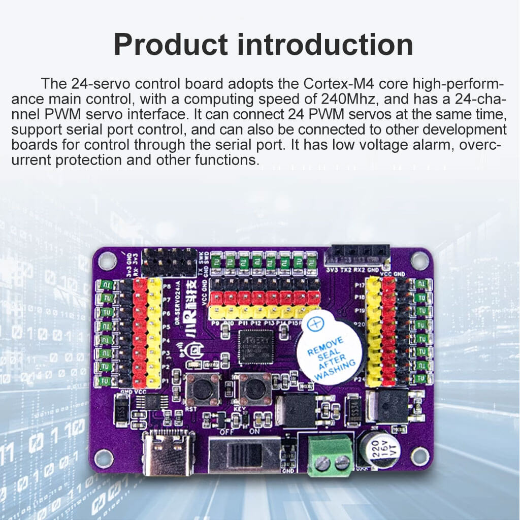 XiaoR GEEK 24-Channel servo PWM control board