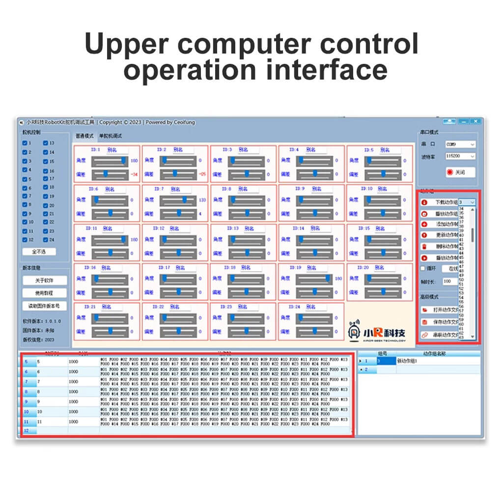 XiaoR GEEK 24-Channel servo PWM control board