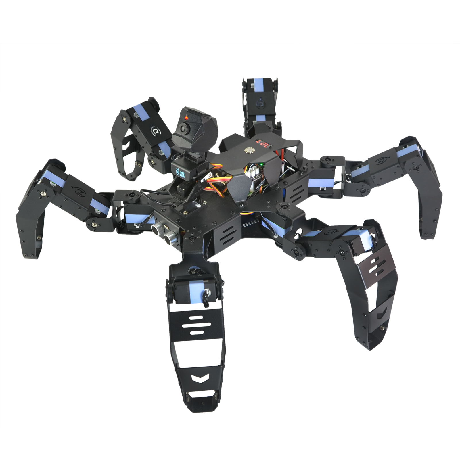 XiaoR GEEK Raspberry Pi 4B Artificial Intelligence Programmable Hexapod Bionic Spider Smart Robot Kit