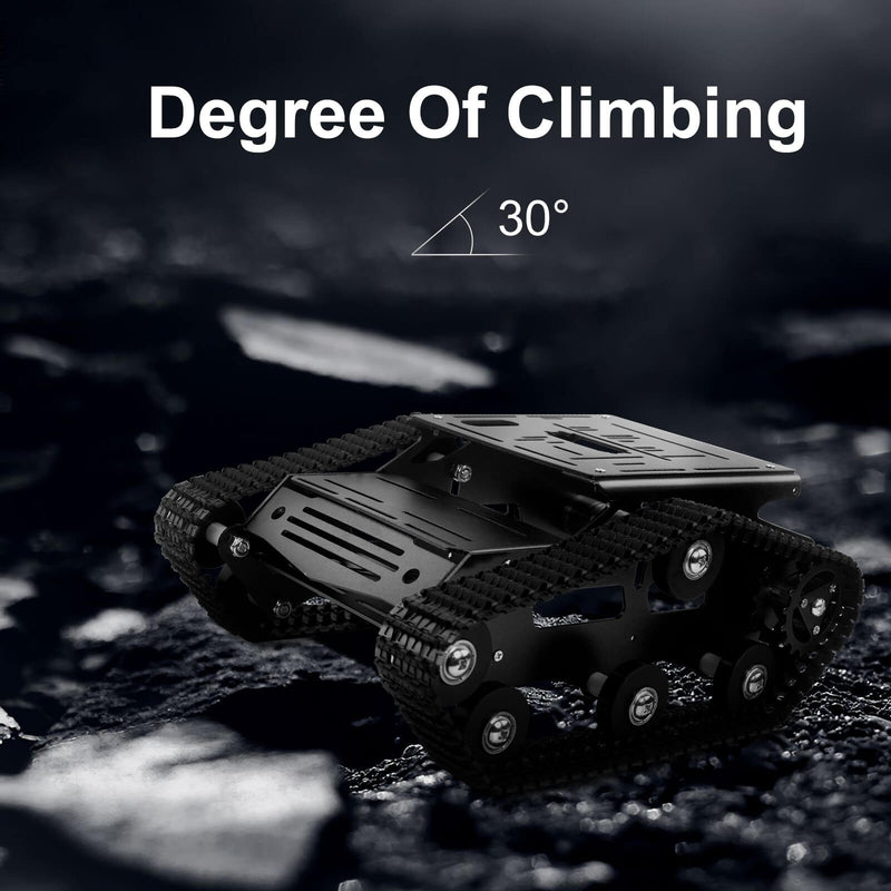 black TH robot tank chassis climbing degree