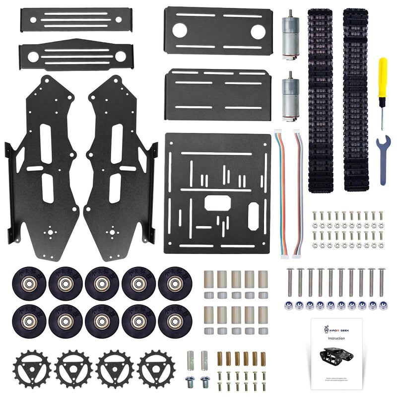 black TH robot tank chassis parts list