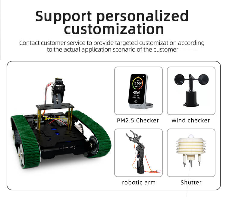 video wireless inspection robot car support personalized customization