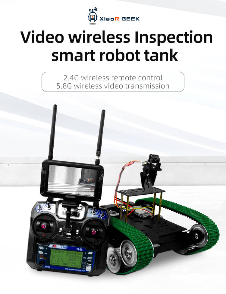 video wireless inspection smart robot tank