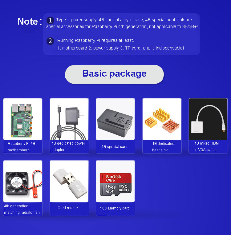 Raspberry Pi 4B4G Motherboard/mainboard