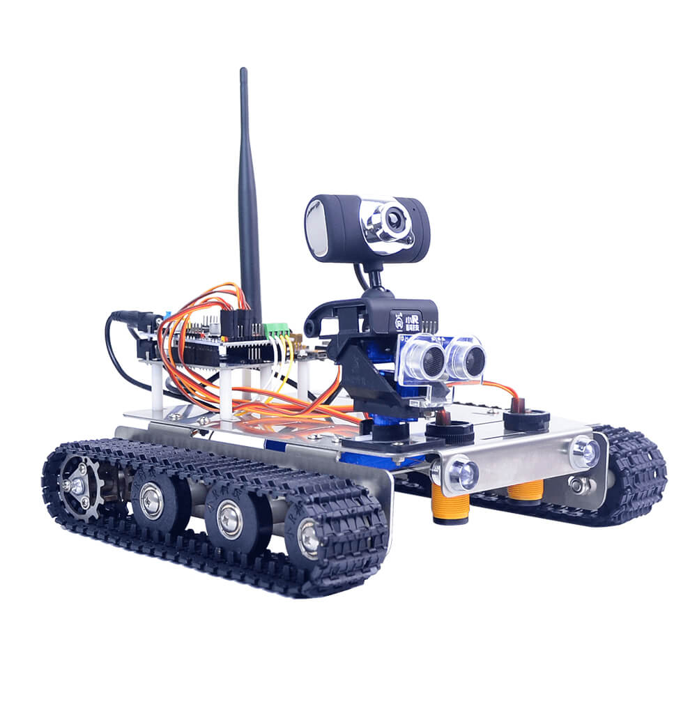 XiaoR GEEK DIY GFS Smart programmierbarer Roboterpanzer/Auto mit Arduino UNO-Entwicklungskits 