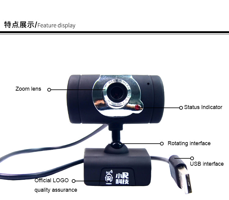480p plug-in camera