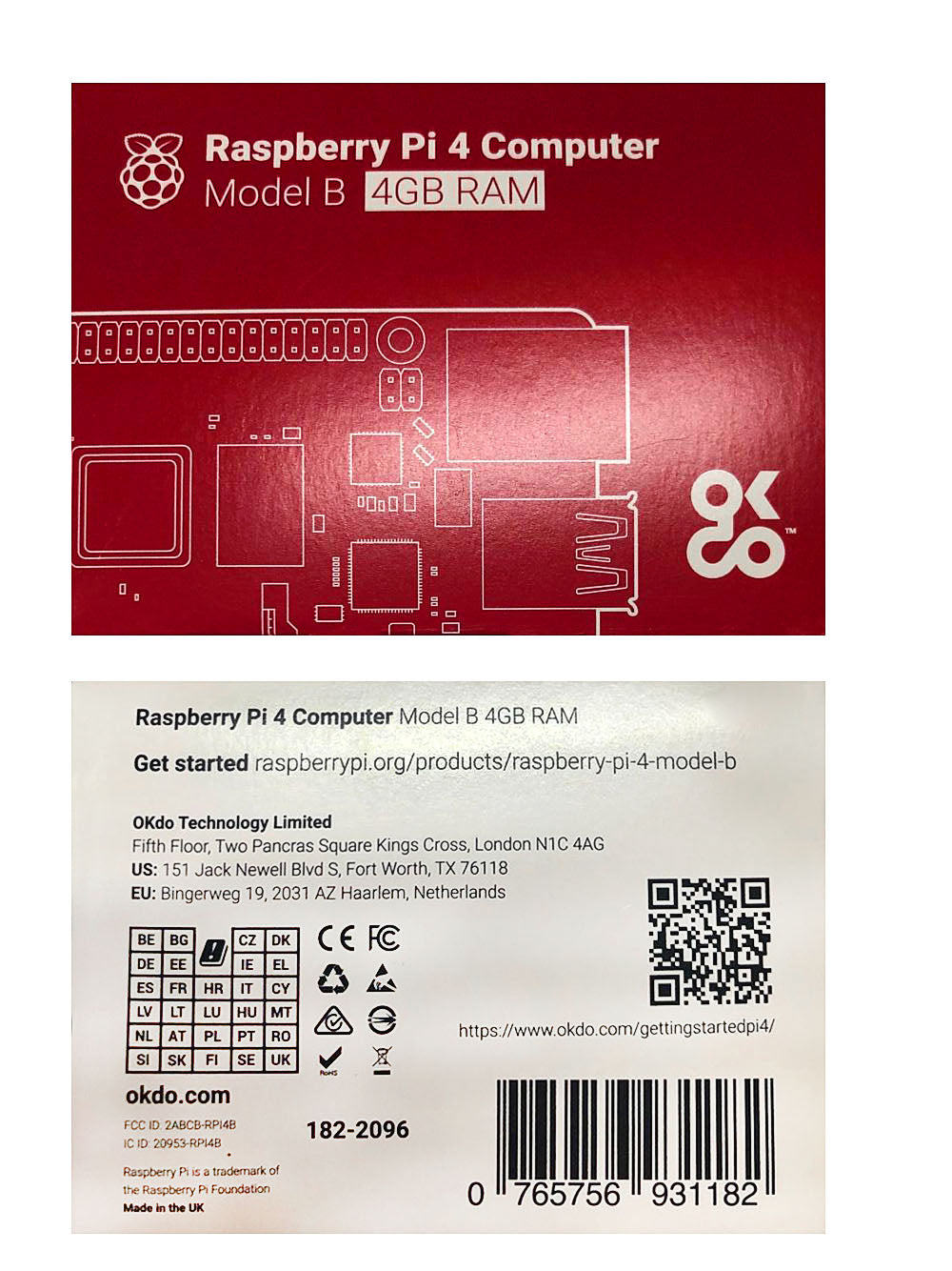 Raspberry Pi 4B4G Motherboard/mainboard