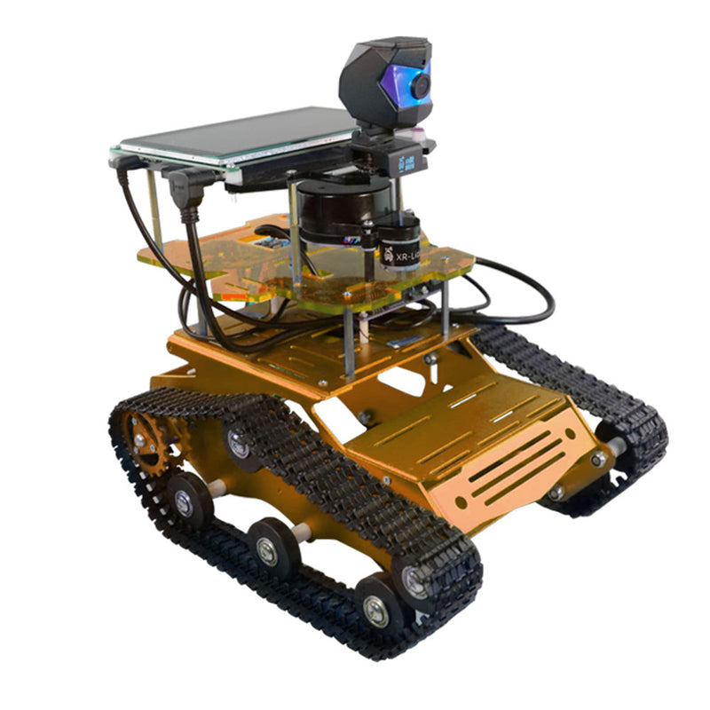 golden ros lidar programmable smart robot tank car with Jetson nano
